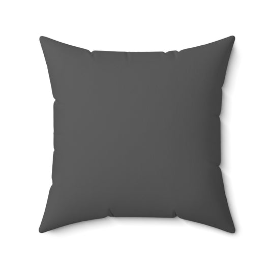 Dark Gray Throw Pillow