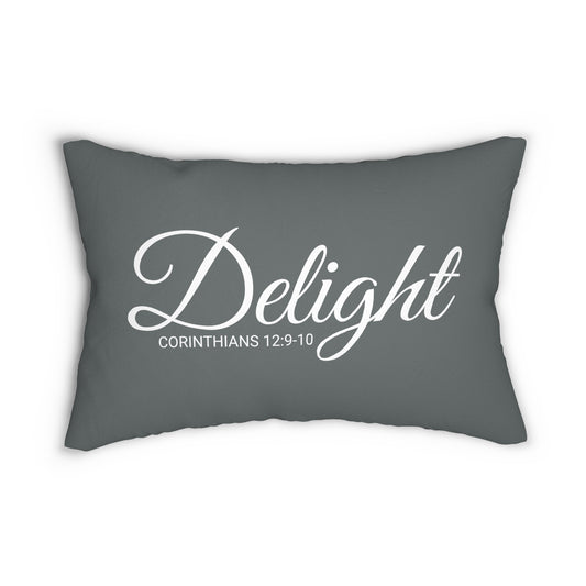 Scripture Delight Corinthians 12:9-10 Bible Verse Pillow