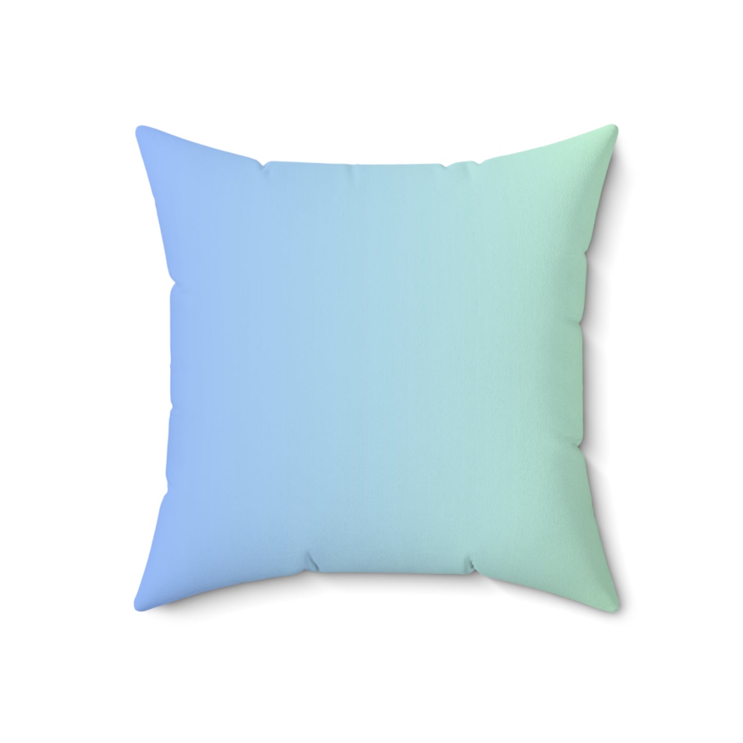 Blue-Green Ombre Throw Pillow
