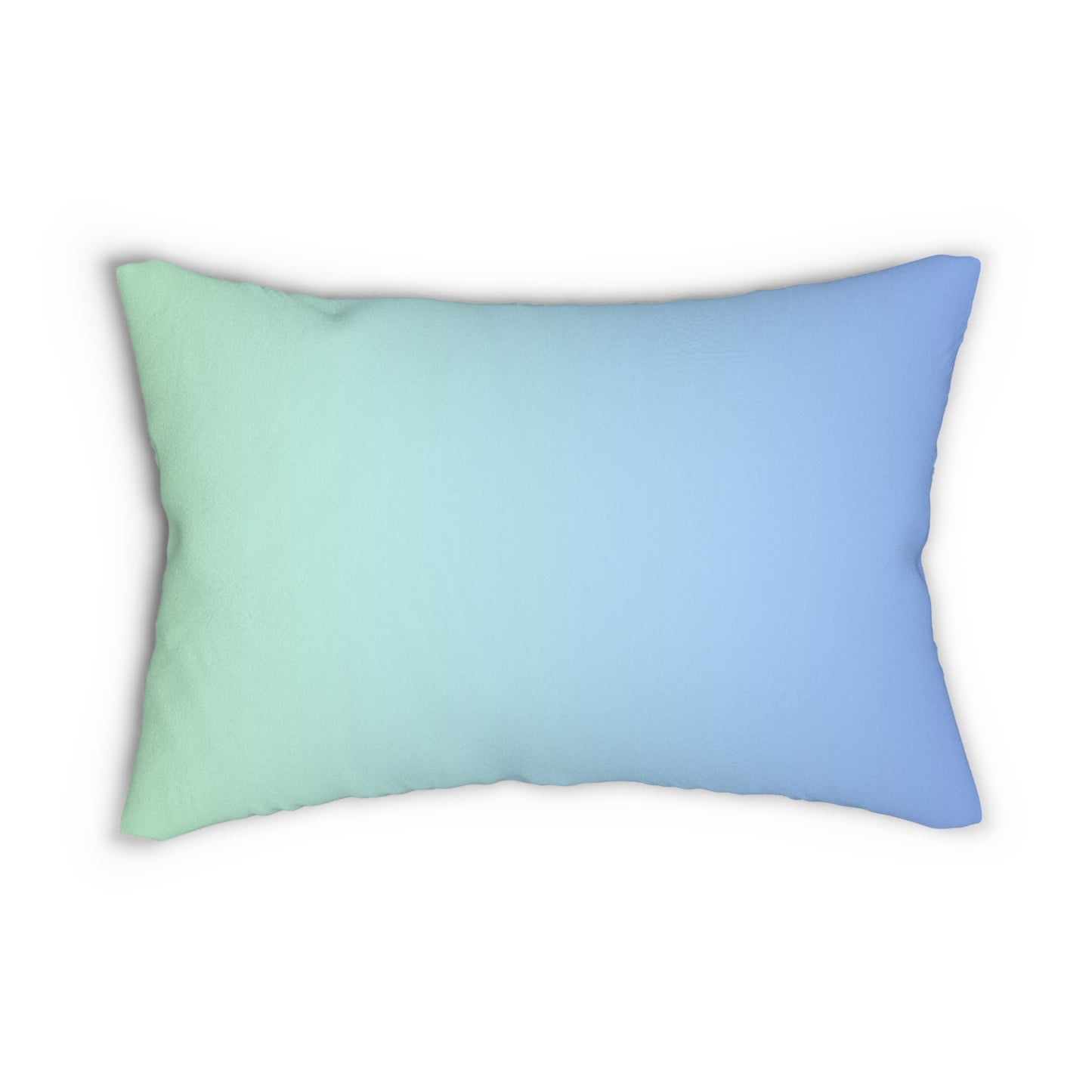 Blue-Green Ombre Accent Pillow