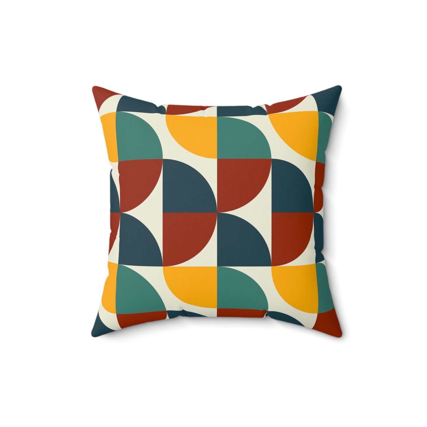70's Groovy Geometric Throw Pillow