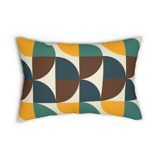 70's Groovy Geometric Accent Pillow