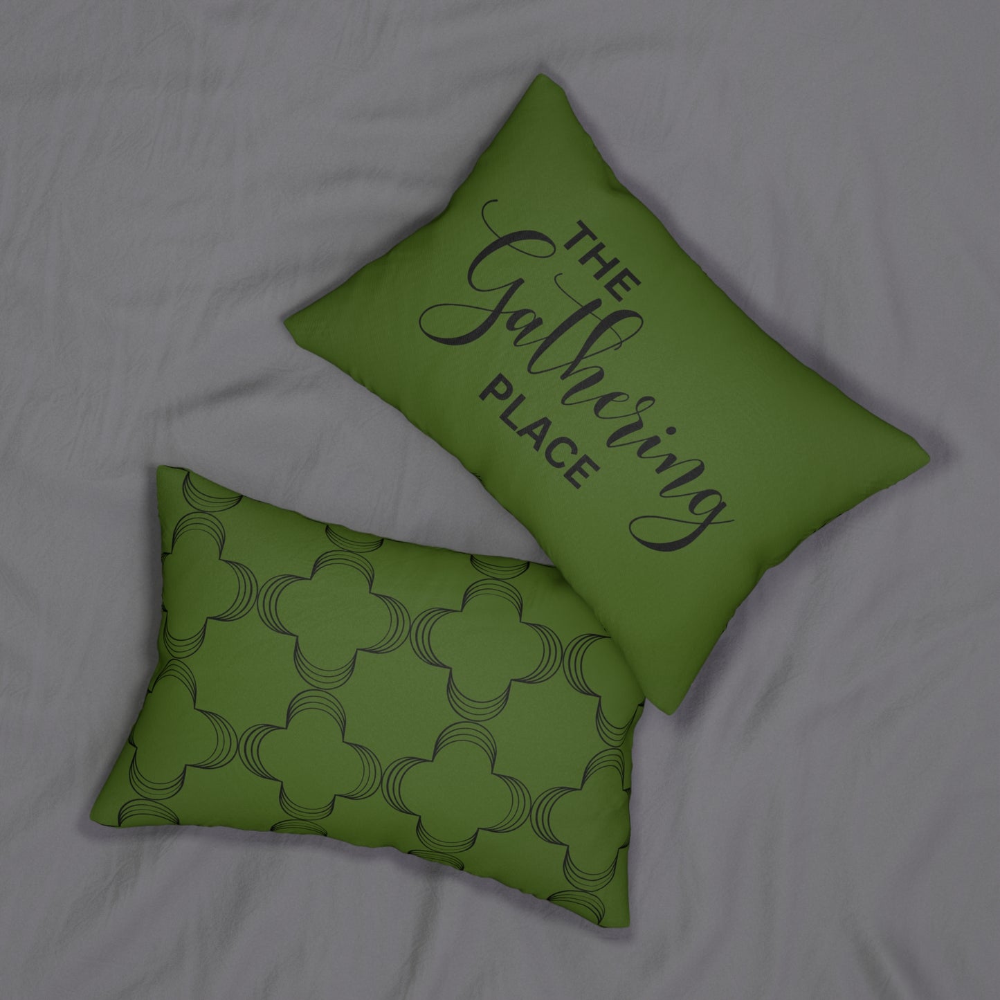"The Gathering Place" Geometric Accent Pillow