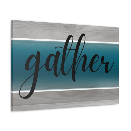 Christian Wall Art: Gather (Wood Frame Ready to Hang)