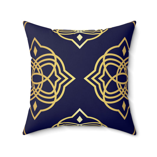 Geometric Indian Pattern Throw Pillow