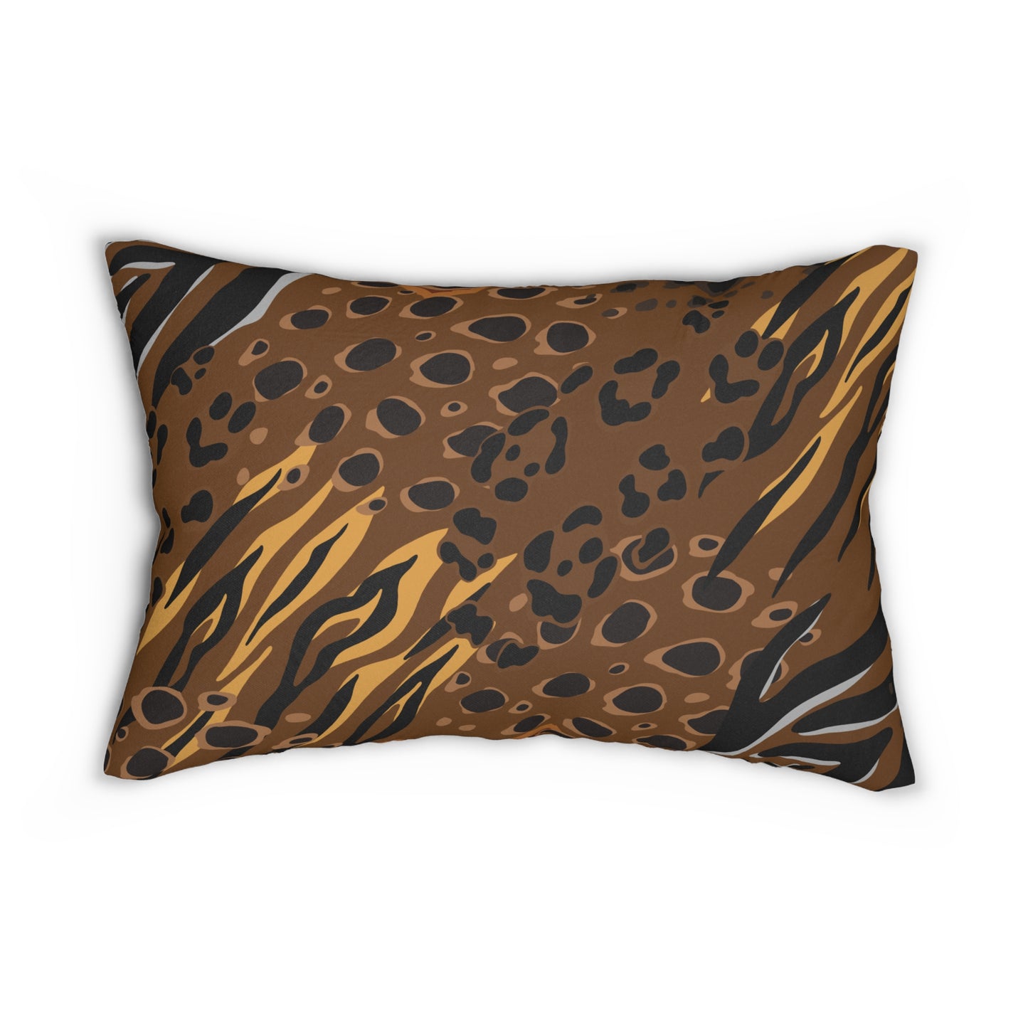 Animal Print Brown Accent Pillow