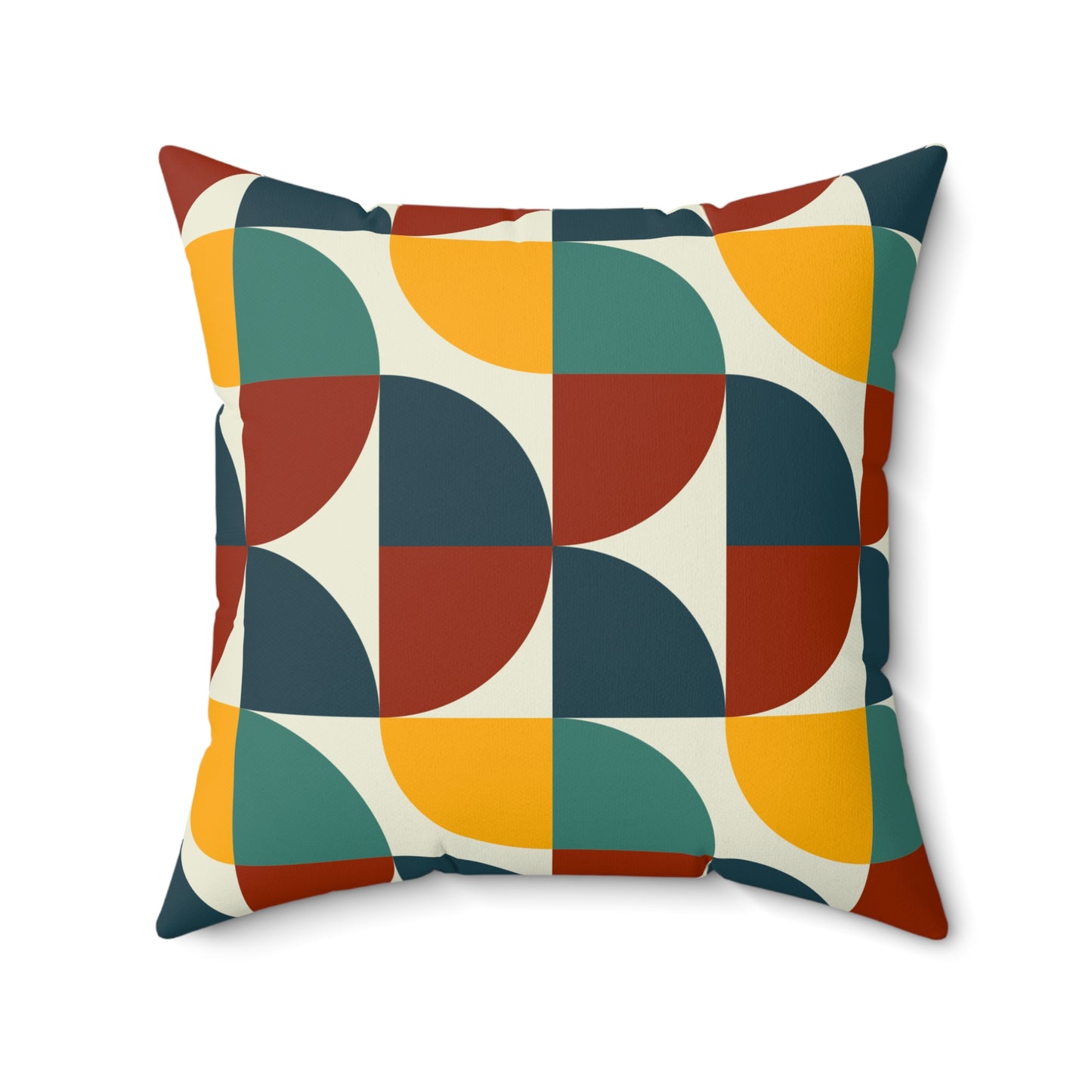 70's Groovy Geometric Throw Pillow