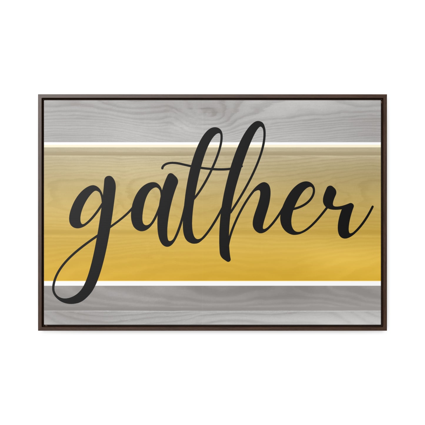Christian Wall Art: Gather (Floating Frame)