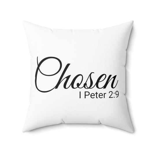 Scripture Chosen 1 Peter 2:9 Bible Verse Throw Pillow