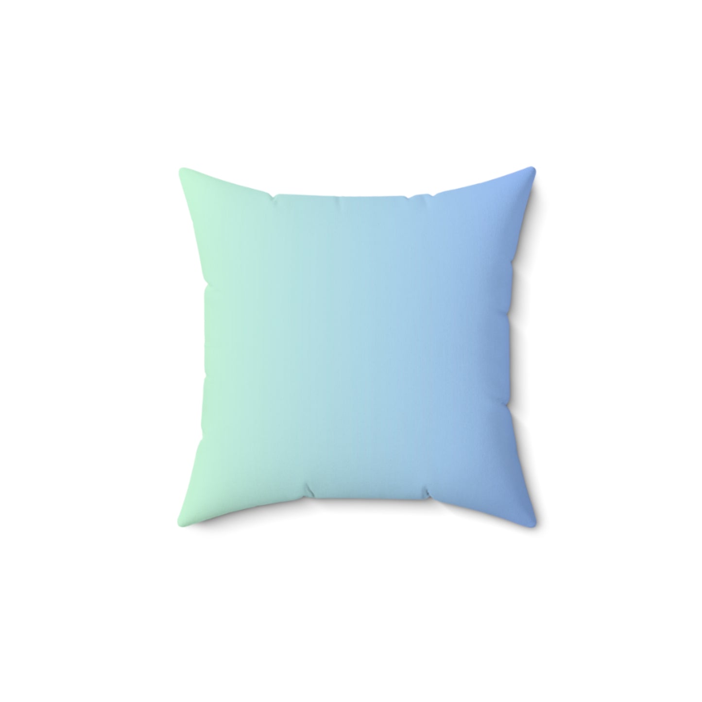 Blue-Green Ombre Throw Pillow