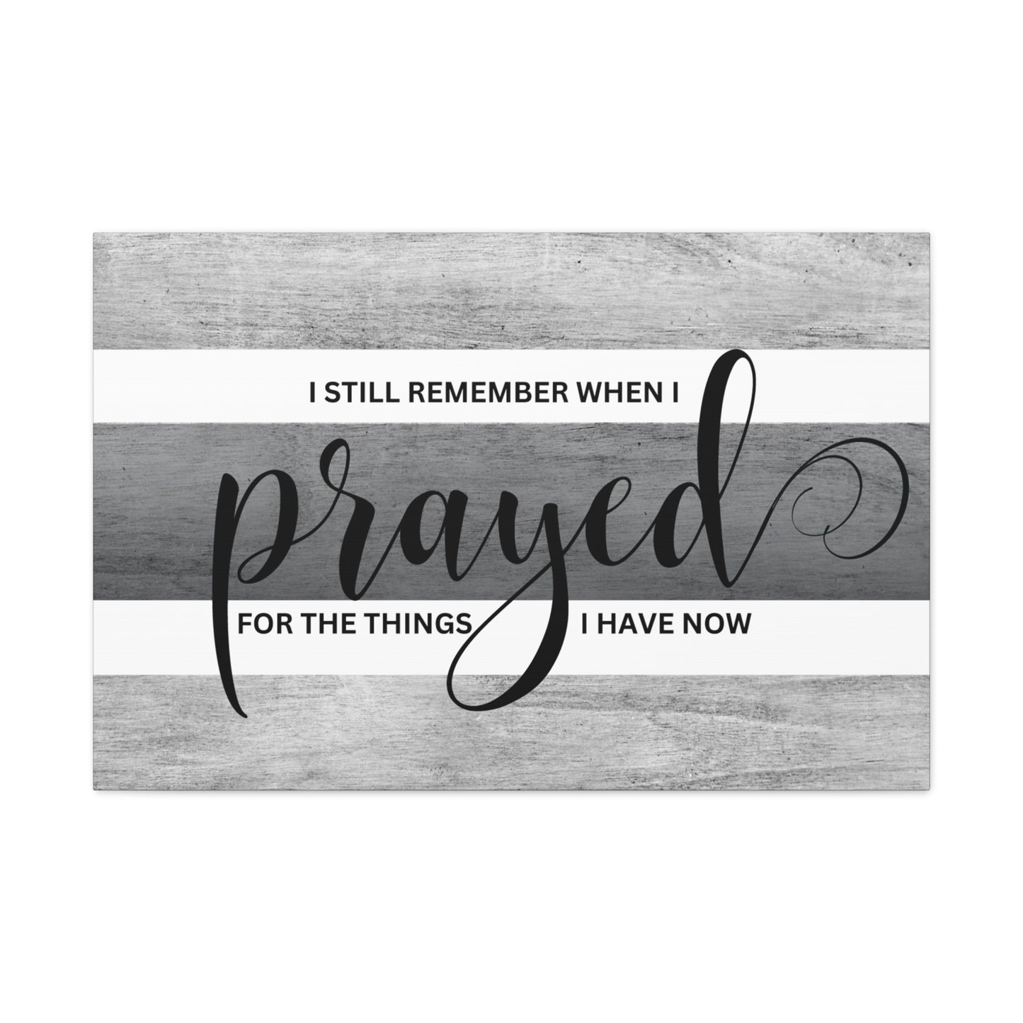 Christian Wall Art: Prayed For (Wood Frame Ready to Hang)