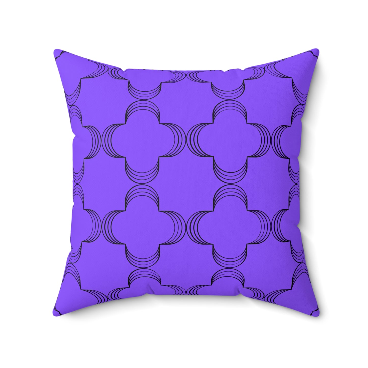 Geometric Purple (Matching The Gather Place) Throw Pillow