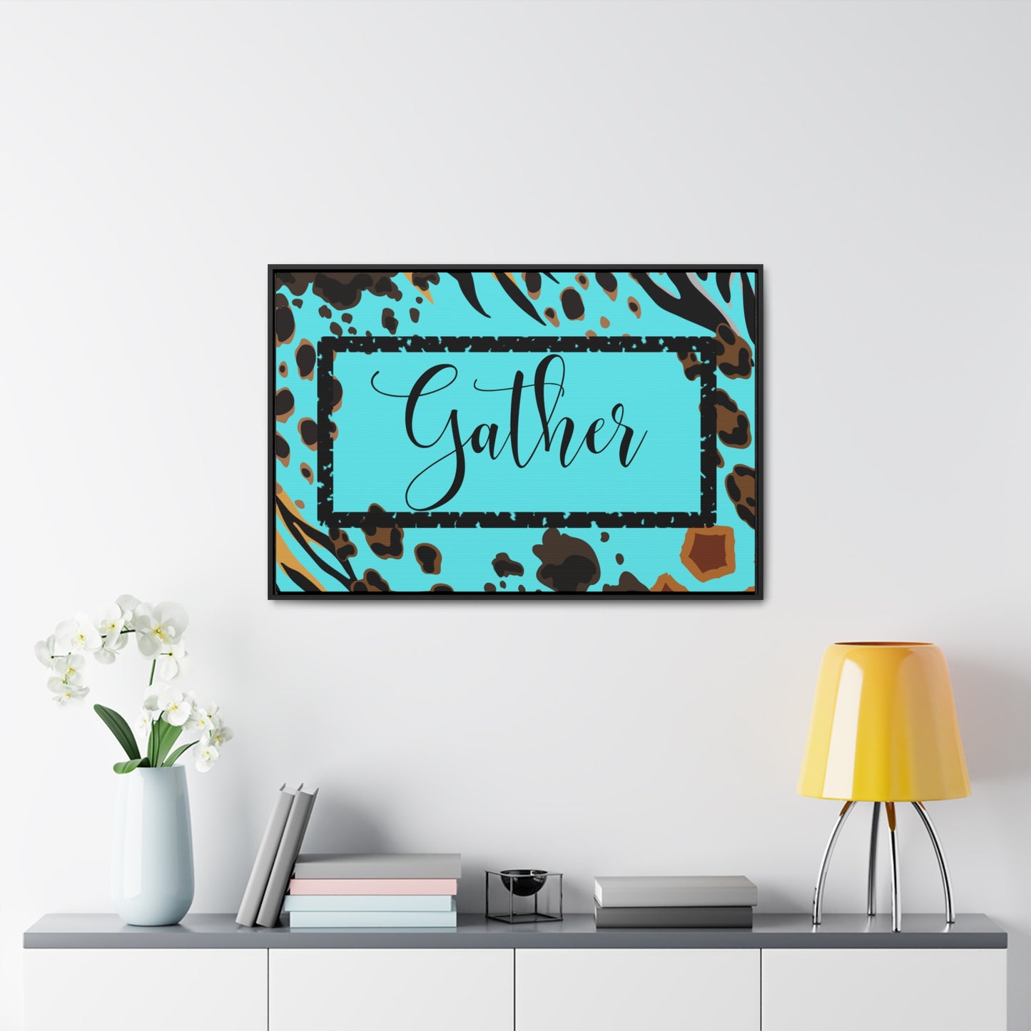 Christian Wall Art: Gather (Floating Frame)