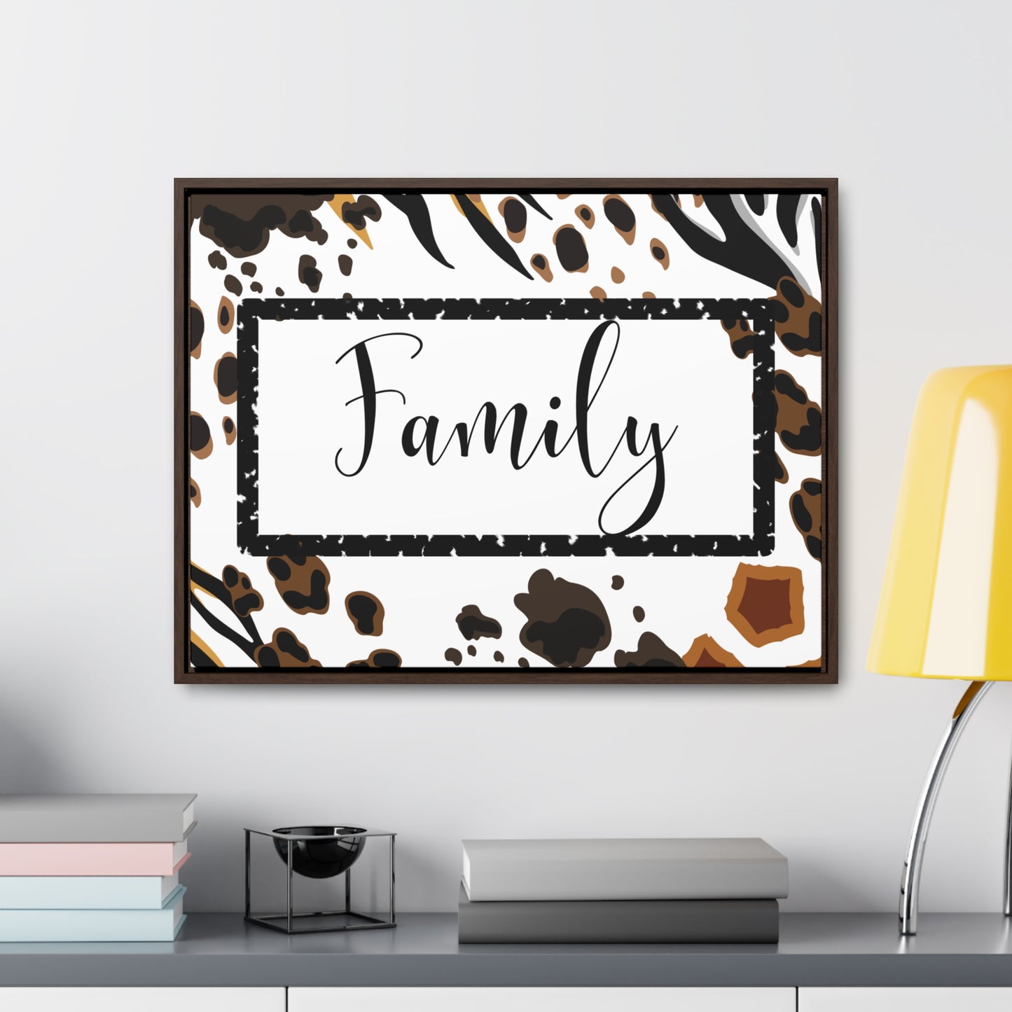 Christian Wall Art: Family (Floating Frame)