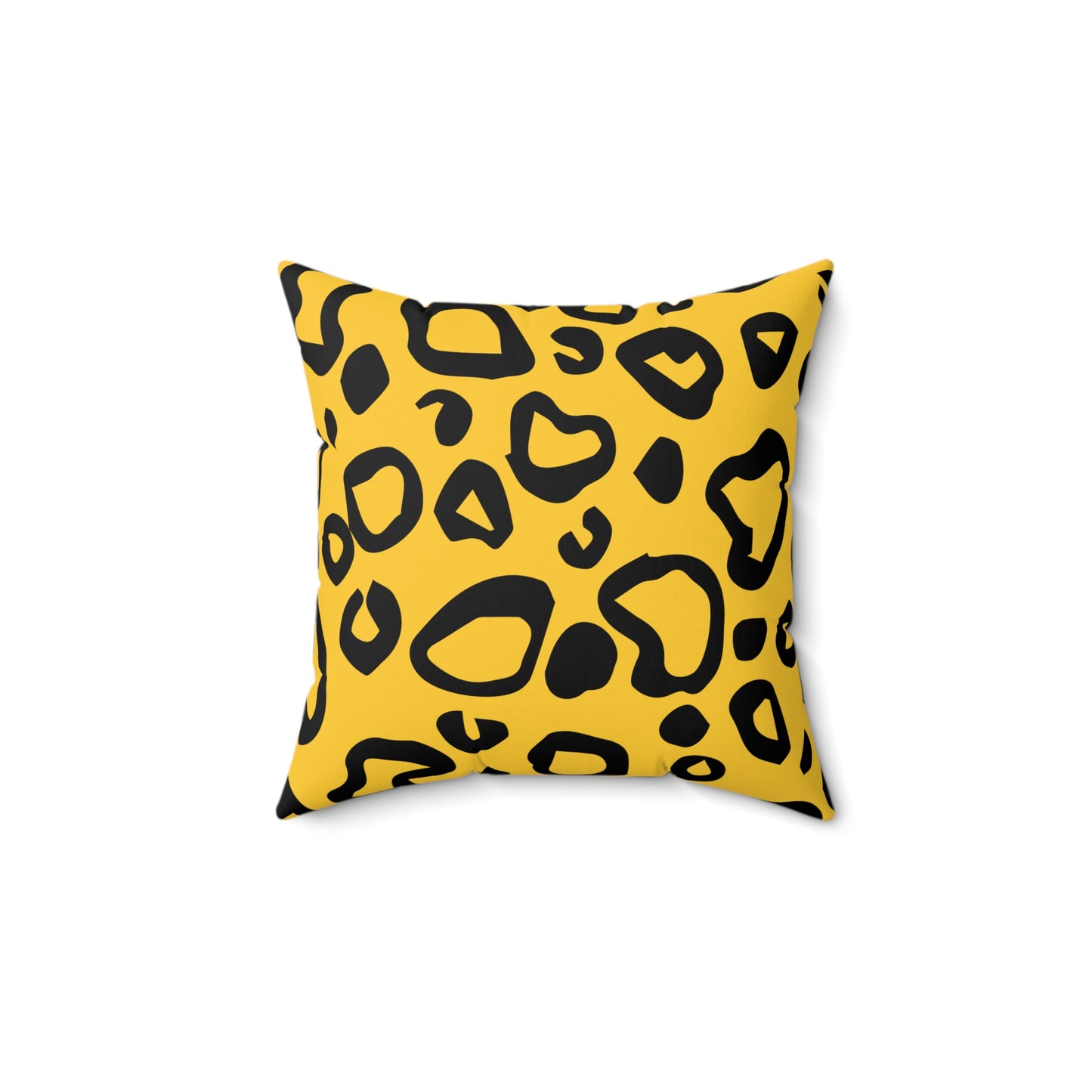 Leopard Print Gold Throw Pillow