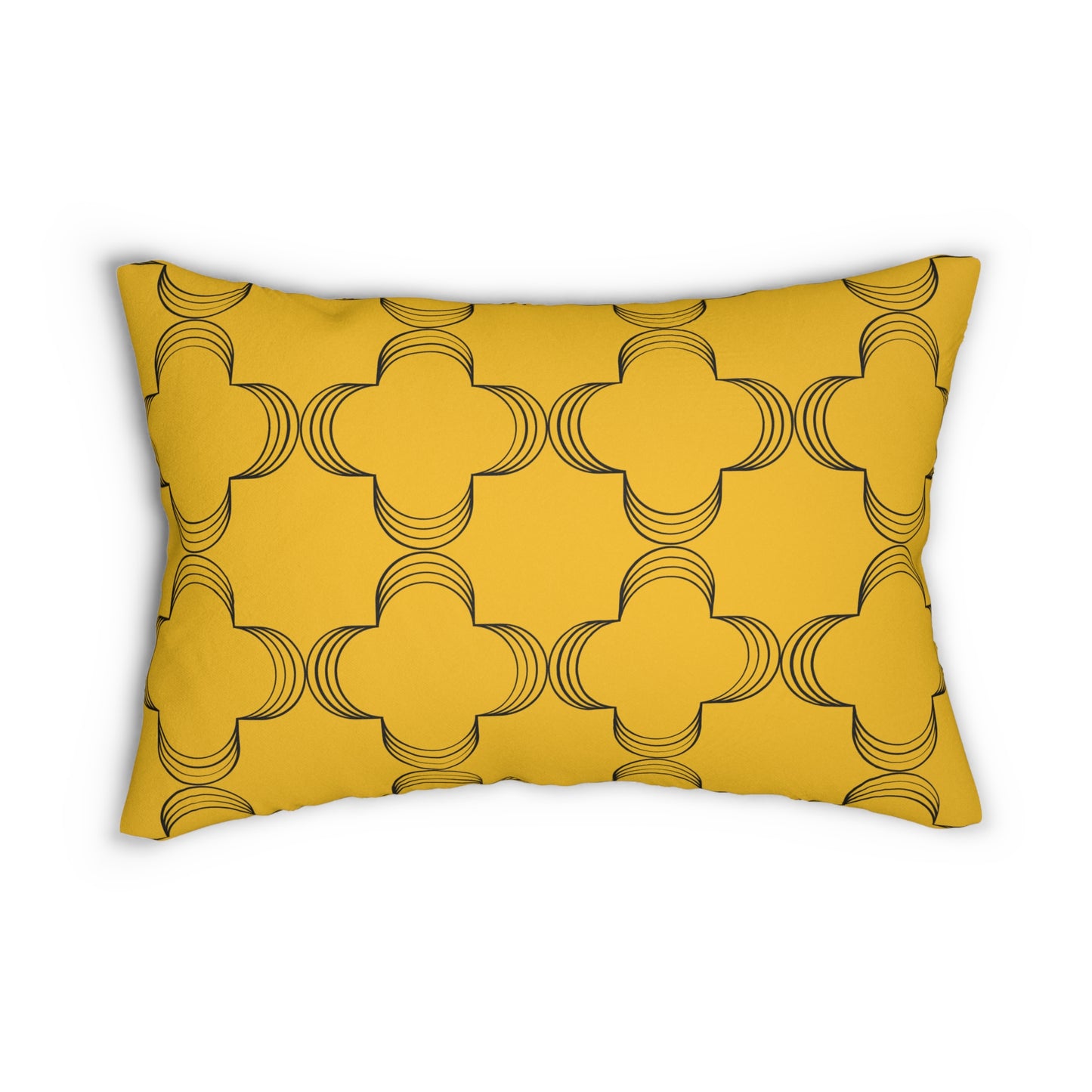 Geometric Gold (Matching The Gathering Place) Accent Pillow