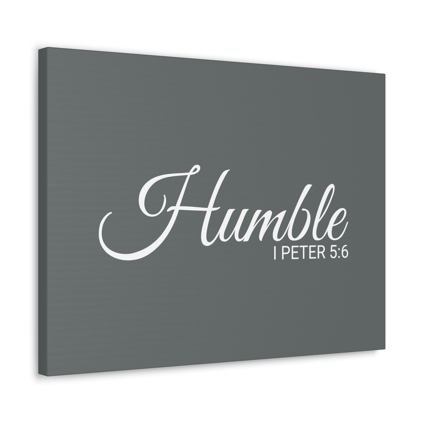 Christian Wall Art "Humble" Verse I Peter 5:6 Ready to Hang Unframed