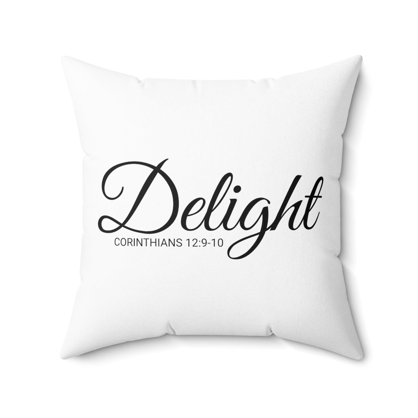 Scripture Delight Corinthians 12:9-10 Bible Verse Pillow