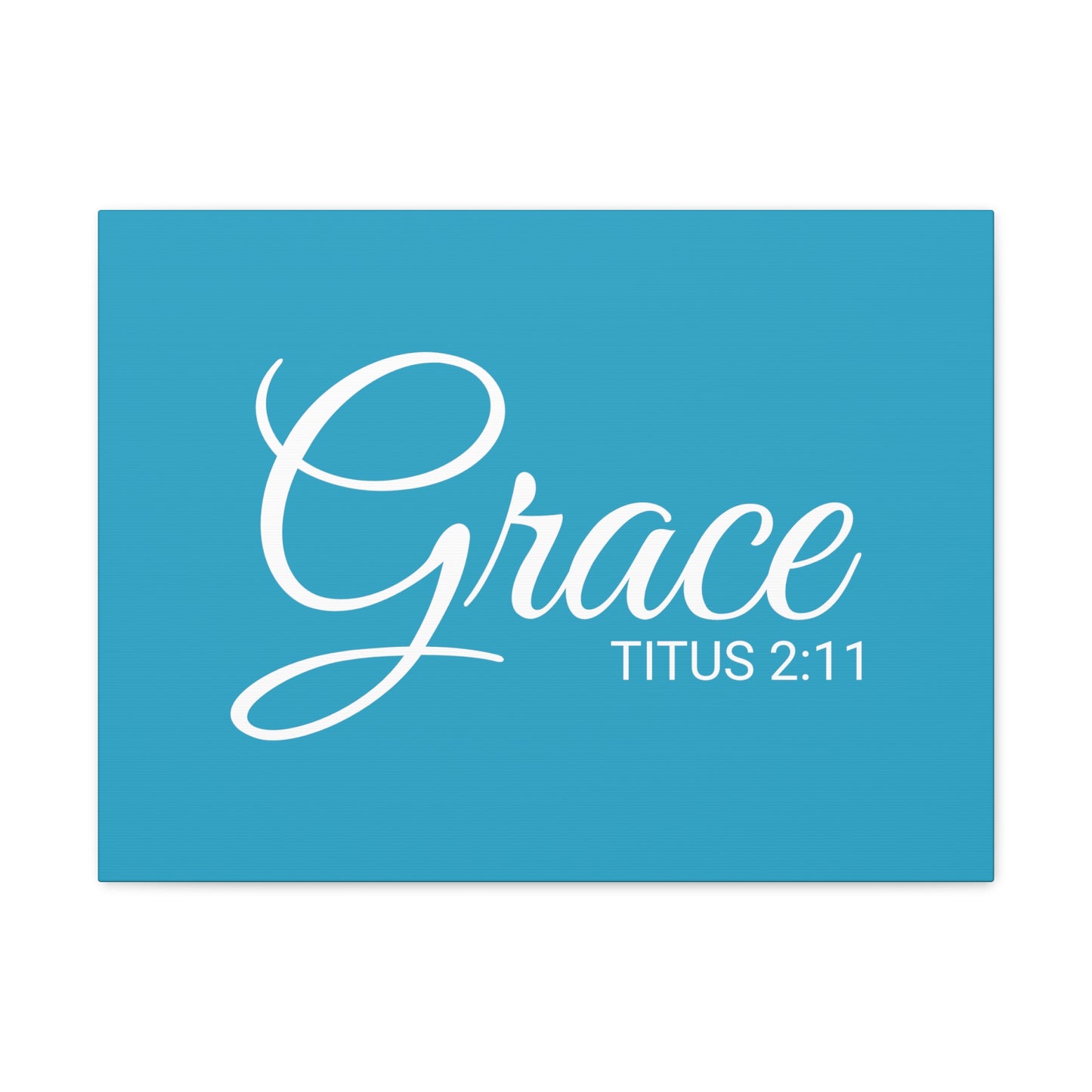 Christian Wall Art "Grace" Verse Titus 2:11 Ready to Hang Unframed