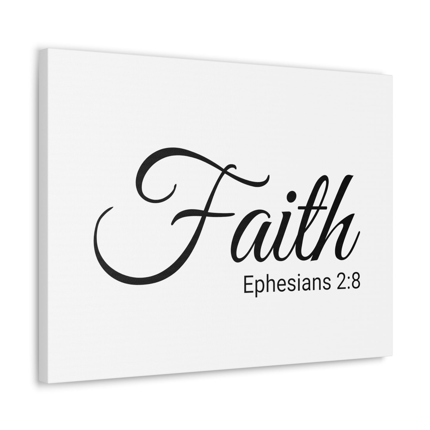 Christian Wall Art "Faith" Verse Ephesians 2:8 Ready to Hang Unframed