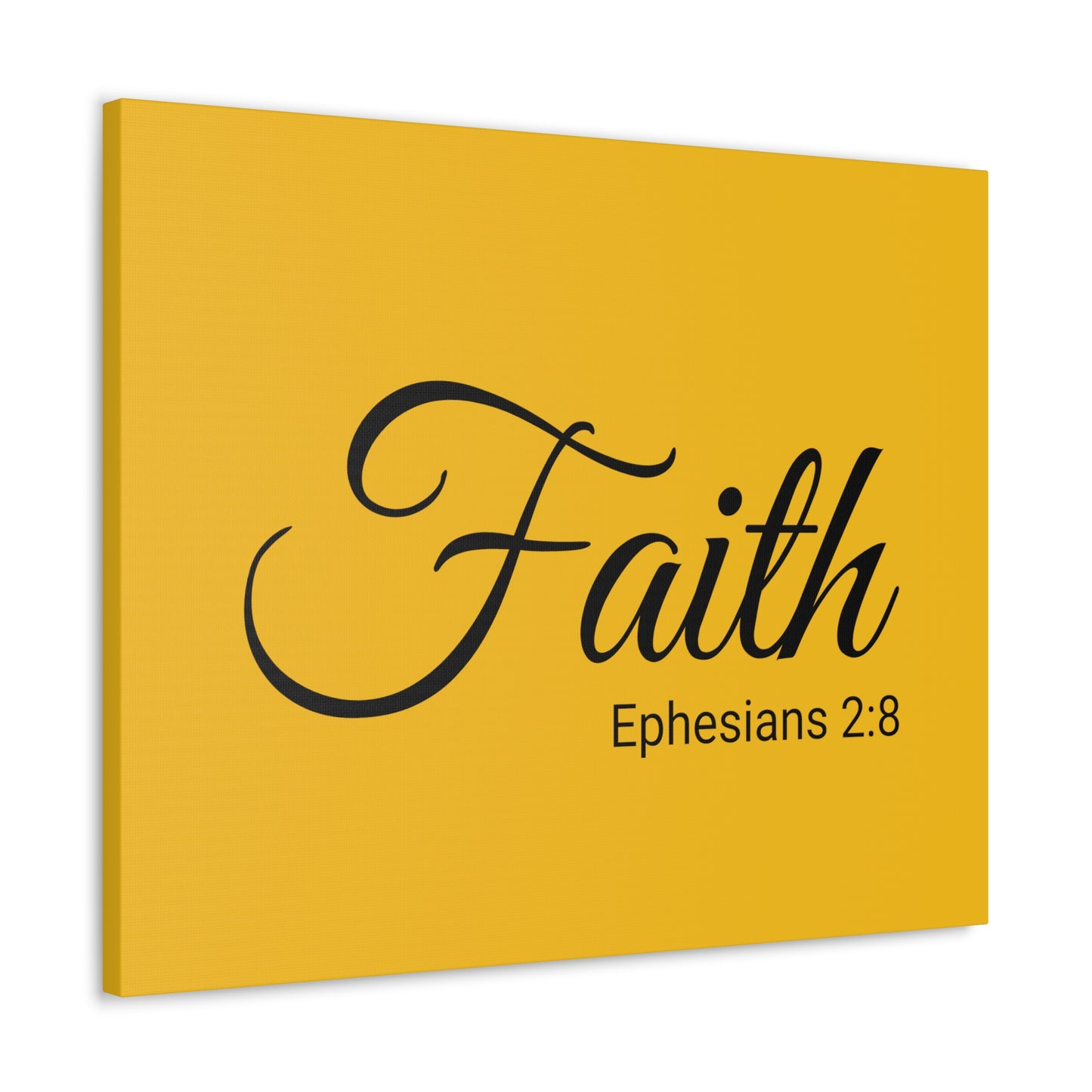 Christian Wall Art "Faith" Verse Ephesians 2:8 Ready to Hang Unframed