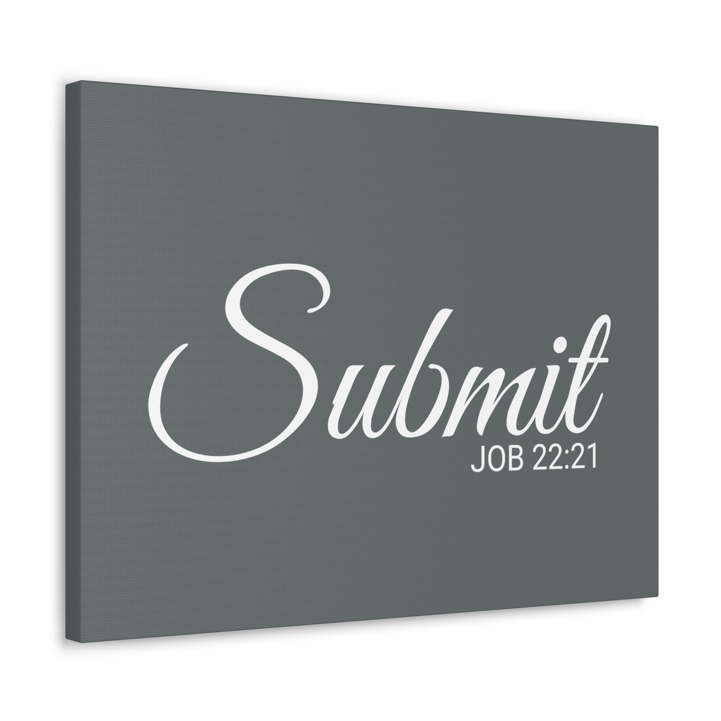 Christian Wall Art "Submit" Verse Job 22:21 Ready to Hang Unframed