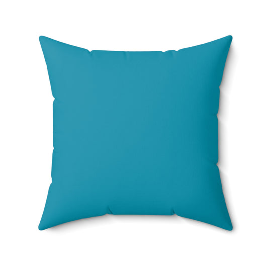 Peacock Blue (Matching Geometric/The Gathering Place) Throw Pillow