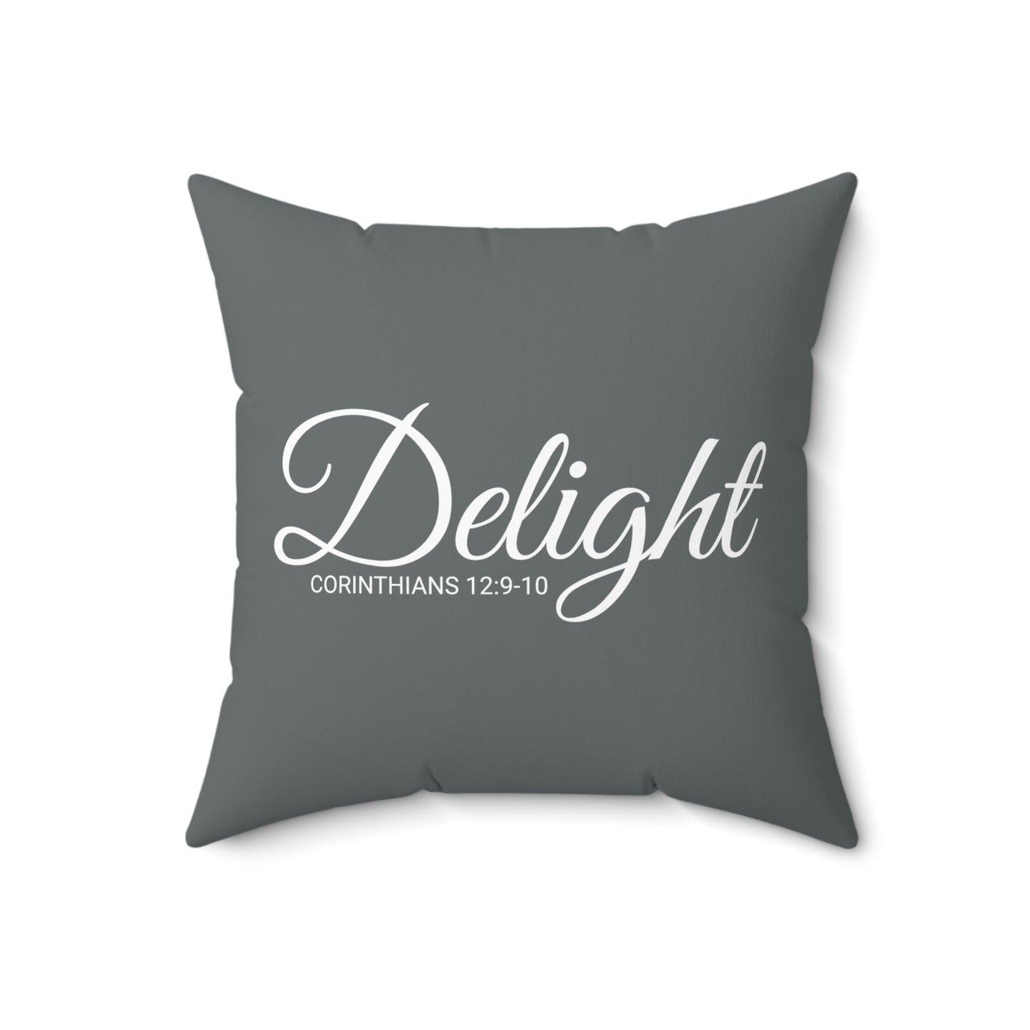 Scripture Delight Corinthians 12:9-10 Bible Verse Pillow