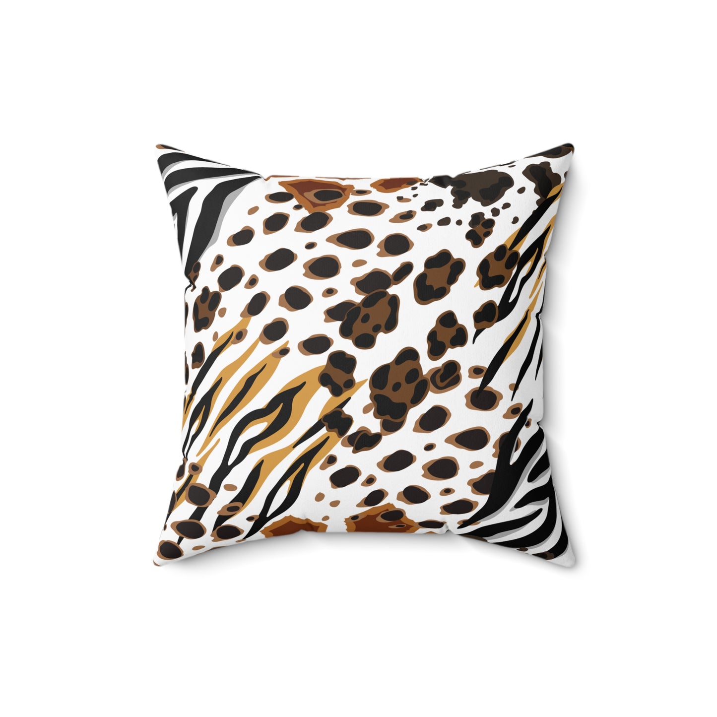 Animal Print (Dual) White Throw Pillow