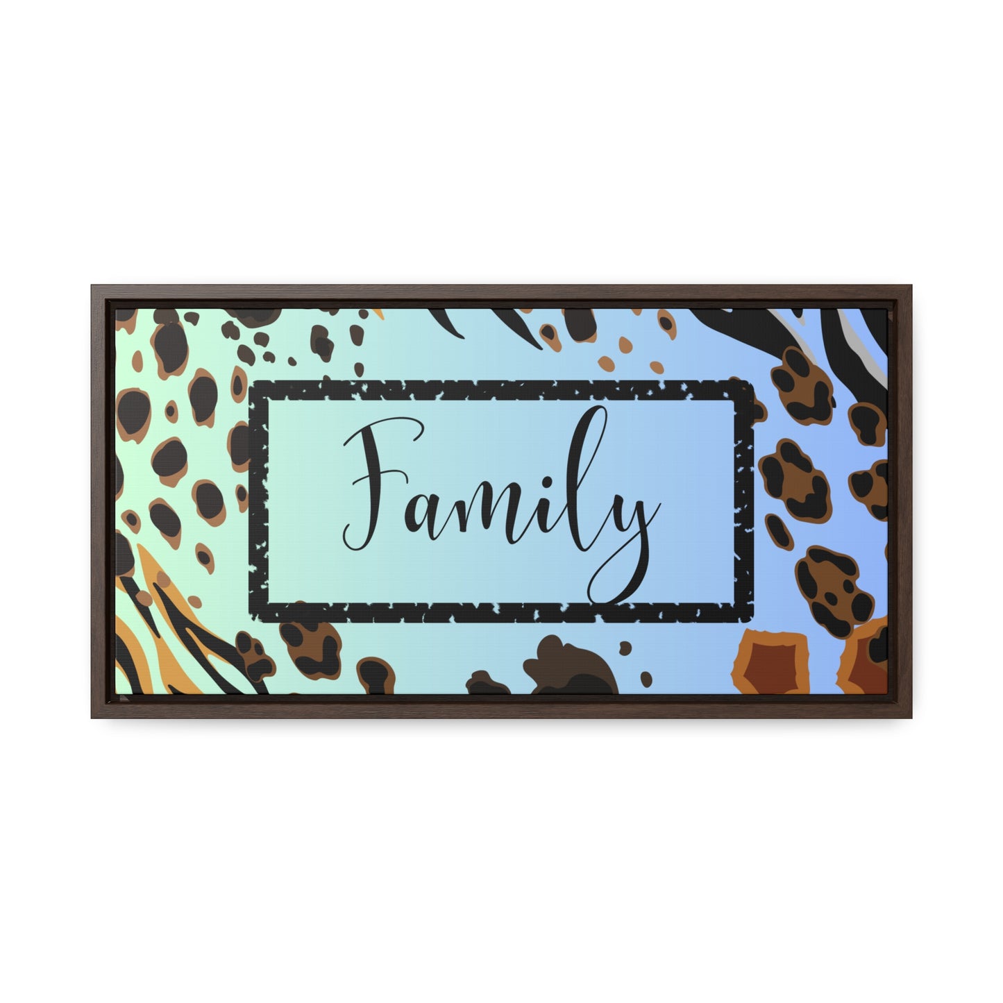 Christian Wall Art: Family (Floating Frame)