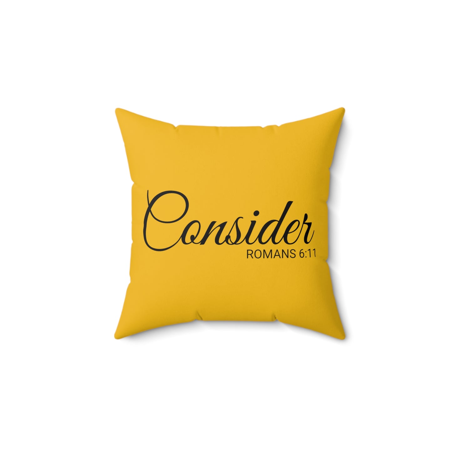 Scripture Consider Romans 6:11 Bible Verse Throw Pillow