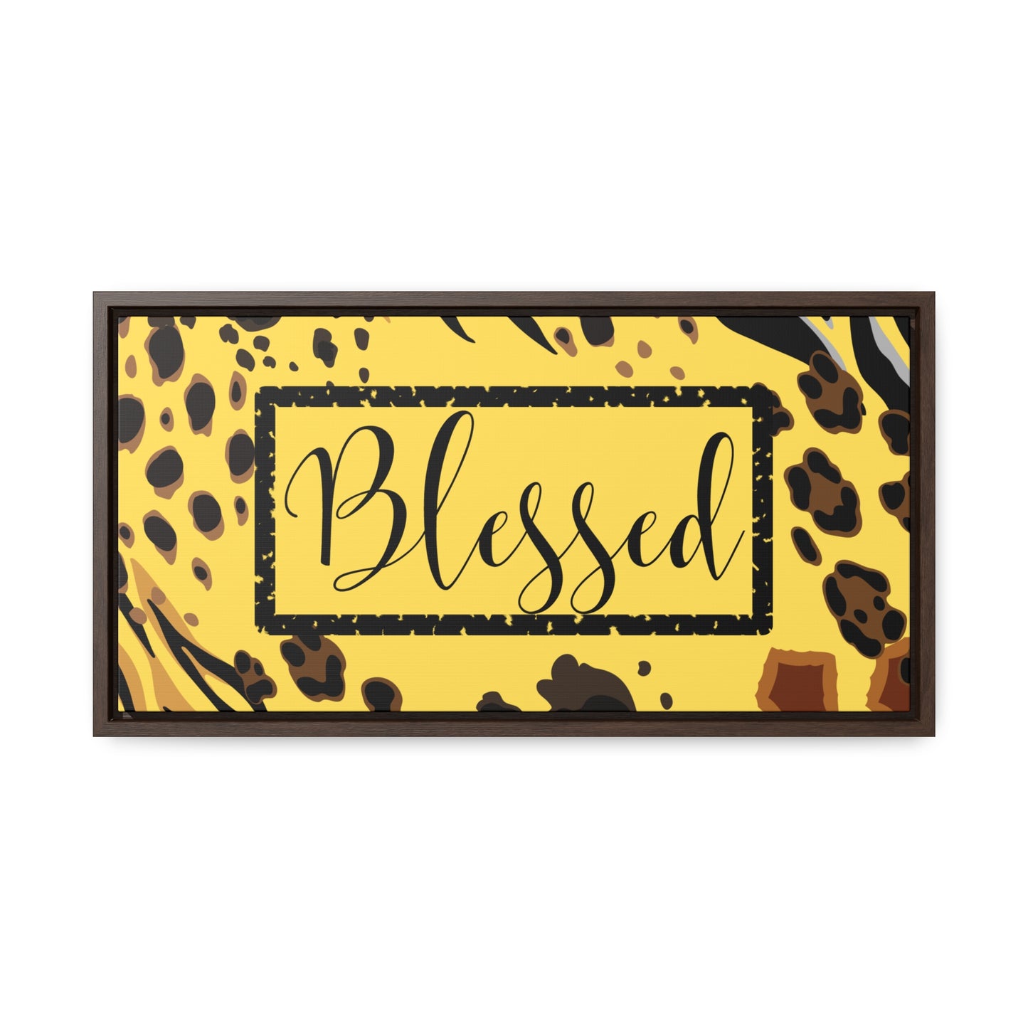 Christian Wall Art: Blessed (Floating Frame)