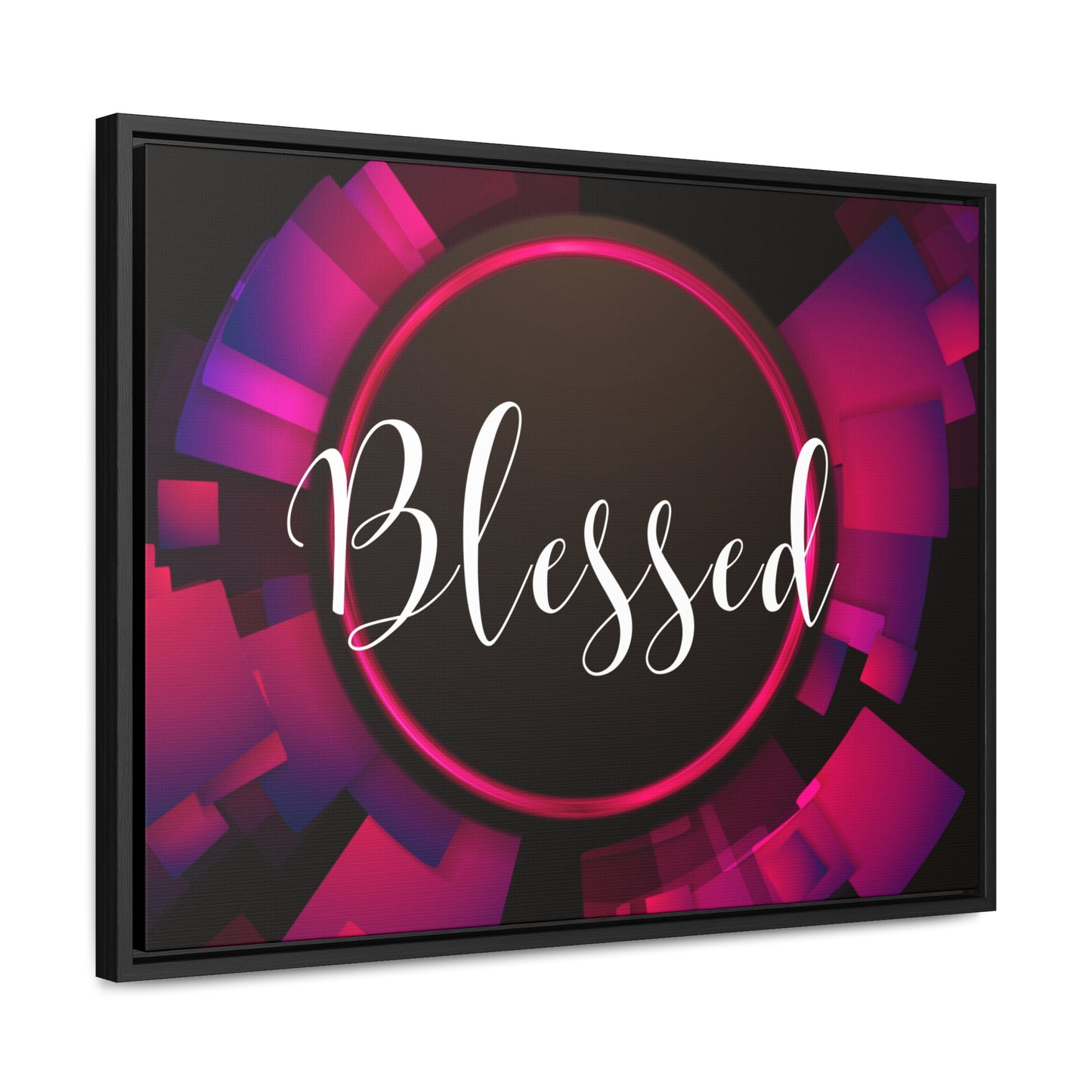 Christian Wall Art: Blessed (Floating Frame)