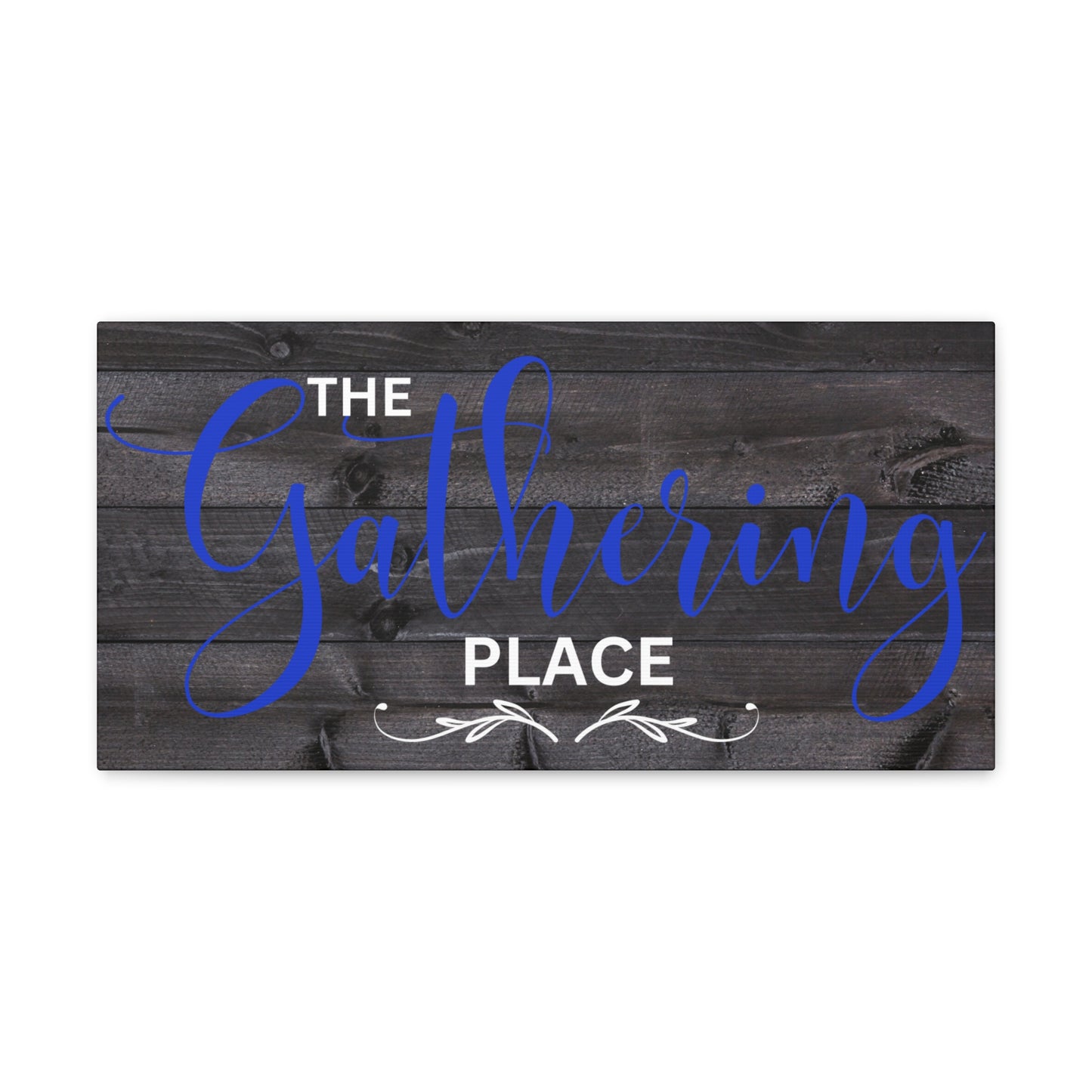 Christian Wall Art: The Gathering Place (Wood Frame Ready to Hang)