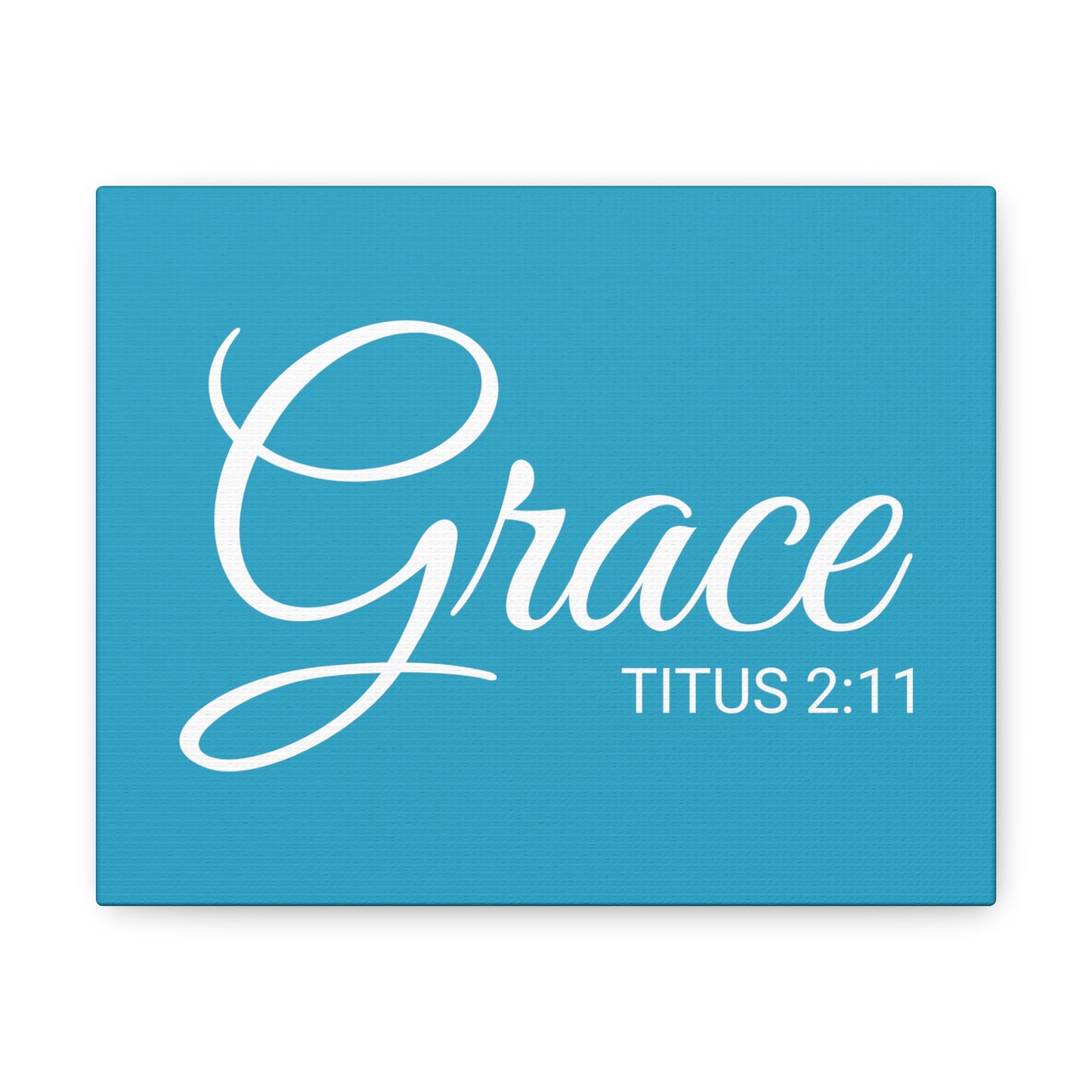 Christian Wall Art "Grace" Verse Titus 2:11 Ready to Hang Unframed