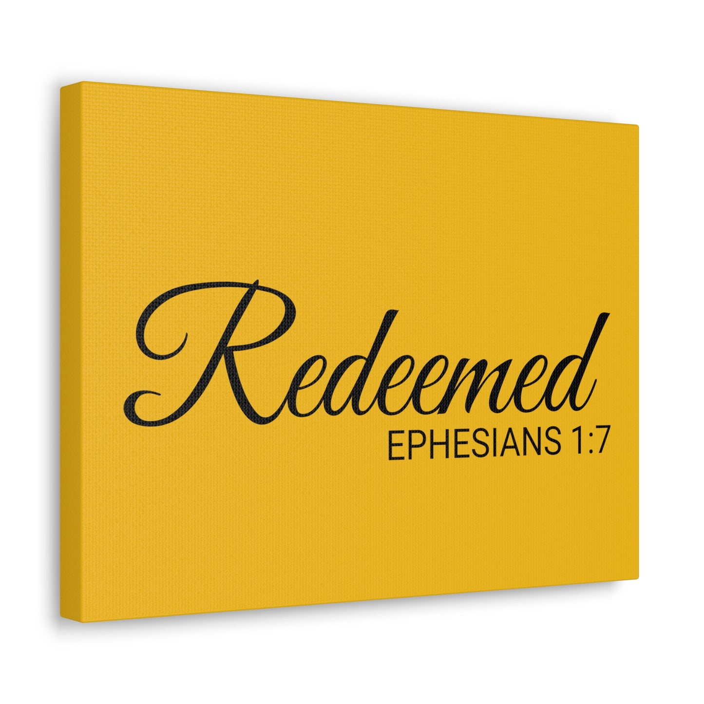 Christian Wall Art "Redeemed" Verse Ephesians 1:7 Ready to Hang Unframed