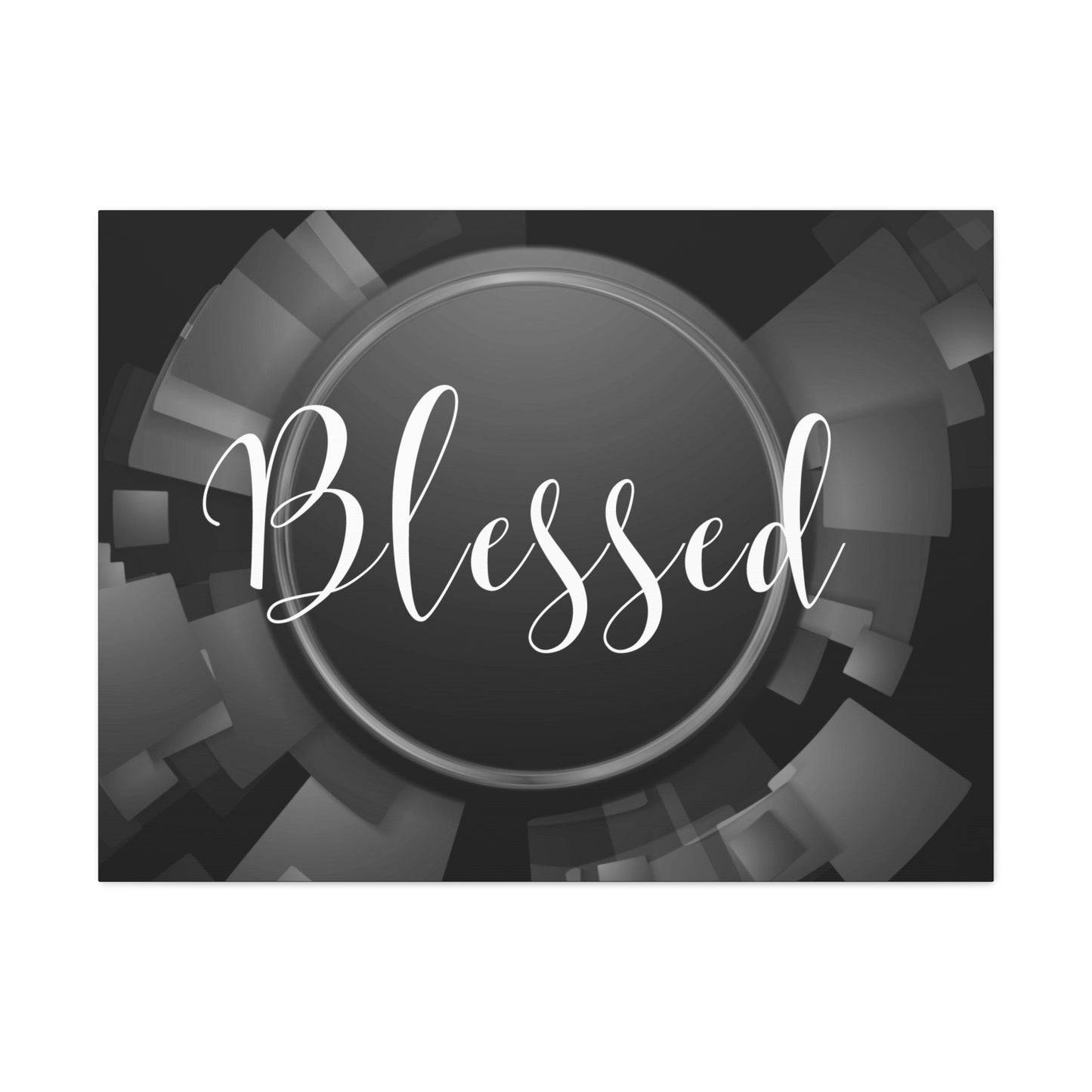 Christian Wall Art: Blessed (Wood Frame Ready to Hang)