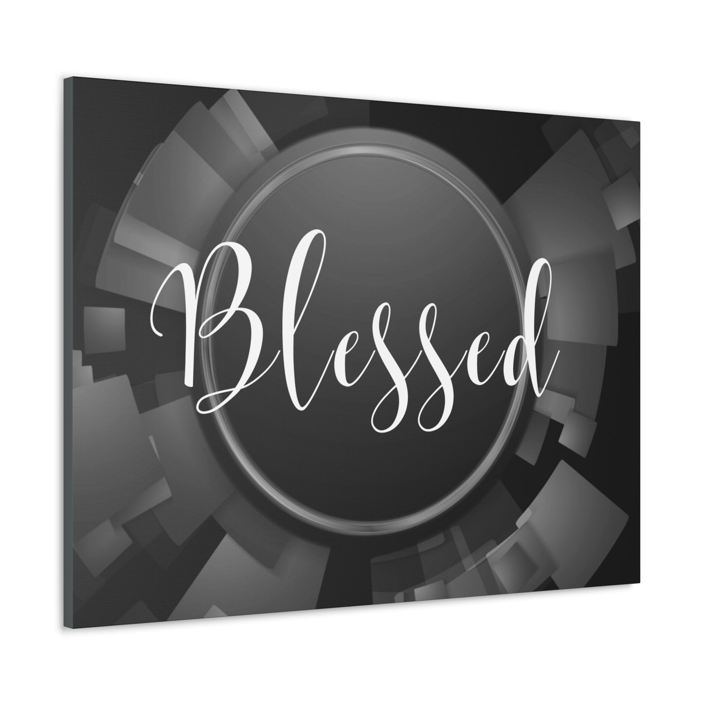 Christian Wall Art: Blessed (Wood Frame Ready to Hang)