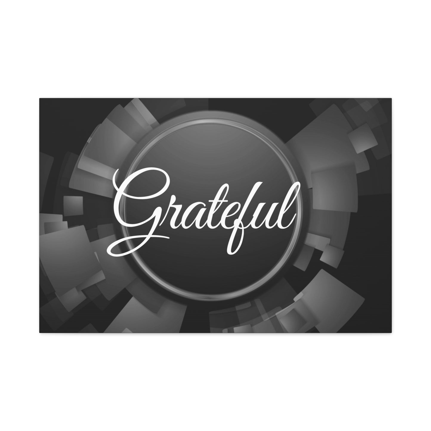 Christian Wall Art: Grateful (Wood Frame Ready to Hang)