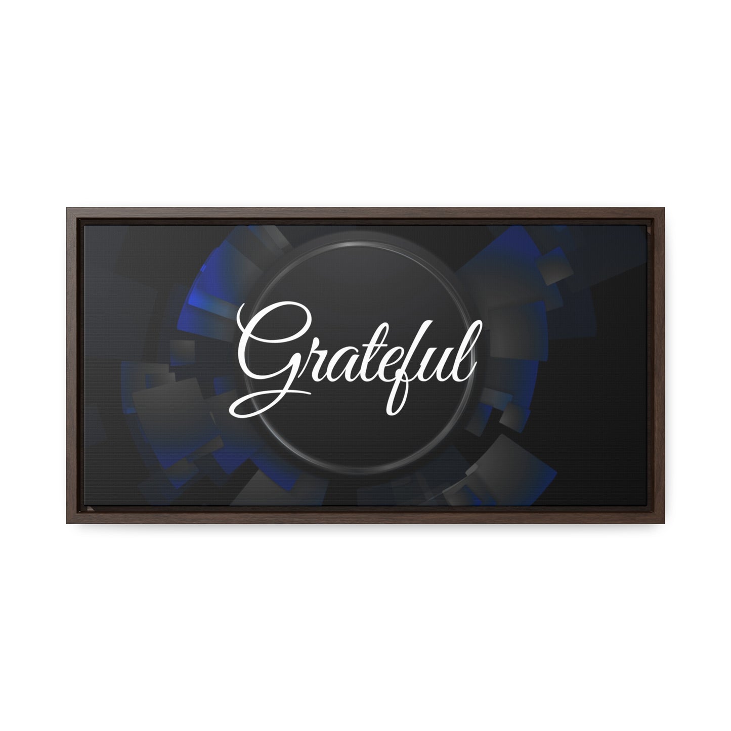 Christian Wall Art: Grateful (Floating Frame)