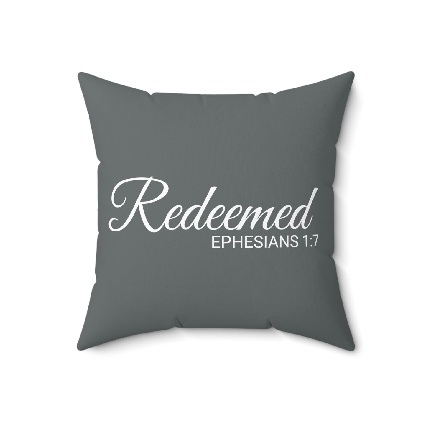 Scripture Redeemed Ephesians 1:7 Bible Verse Pillow