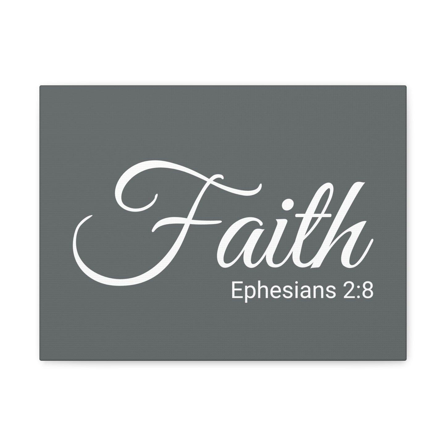 Christian Wall Art "Faith" Verse Ephesians 2:8 Ready to Hang Unframed