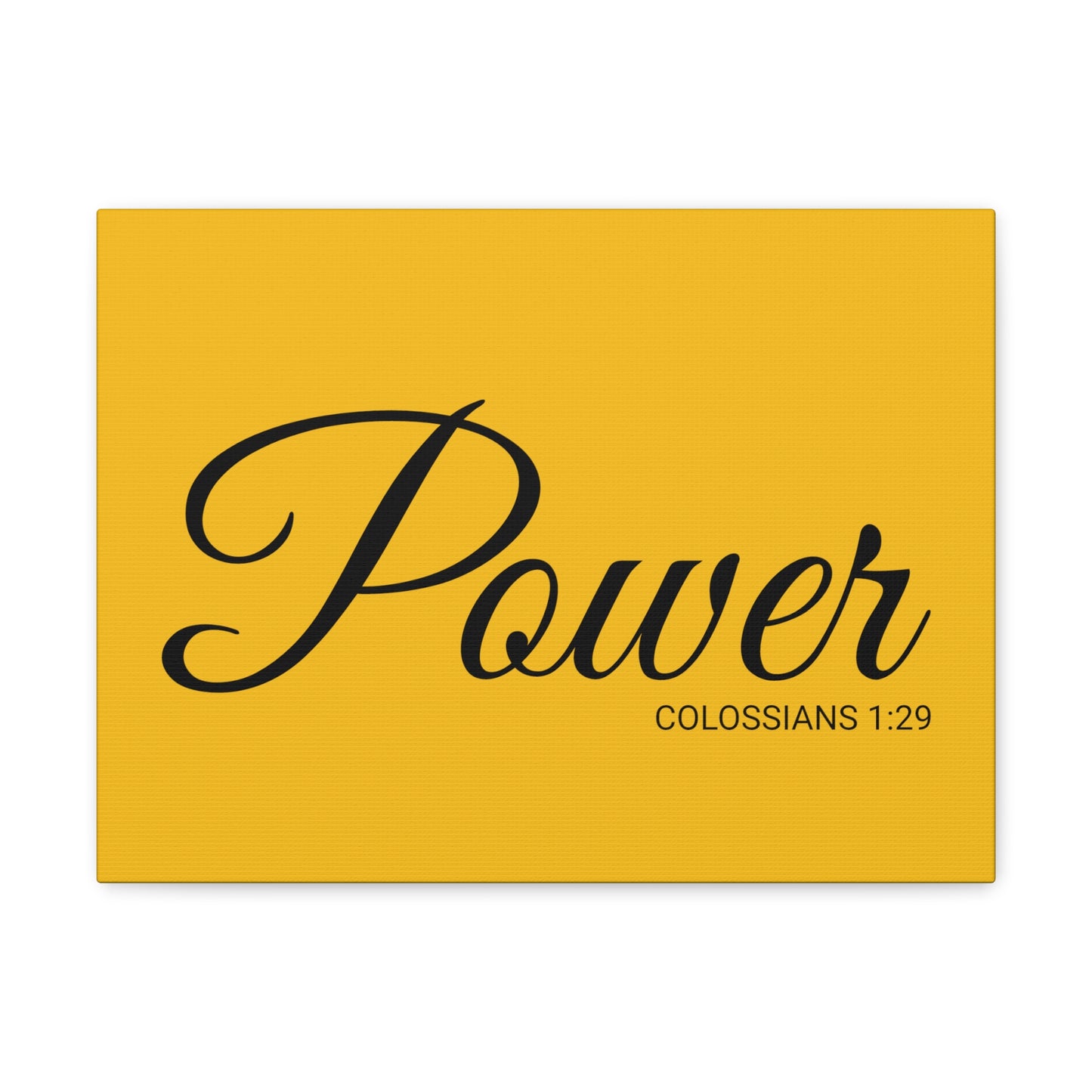 Christian Wall Art "Power" Verse Colossians 1:29 Ready to Hang Unframed