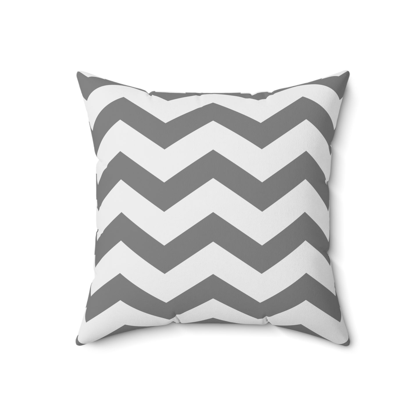 Chevron Gray and White Throw Pillow