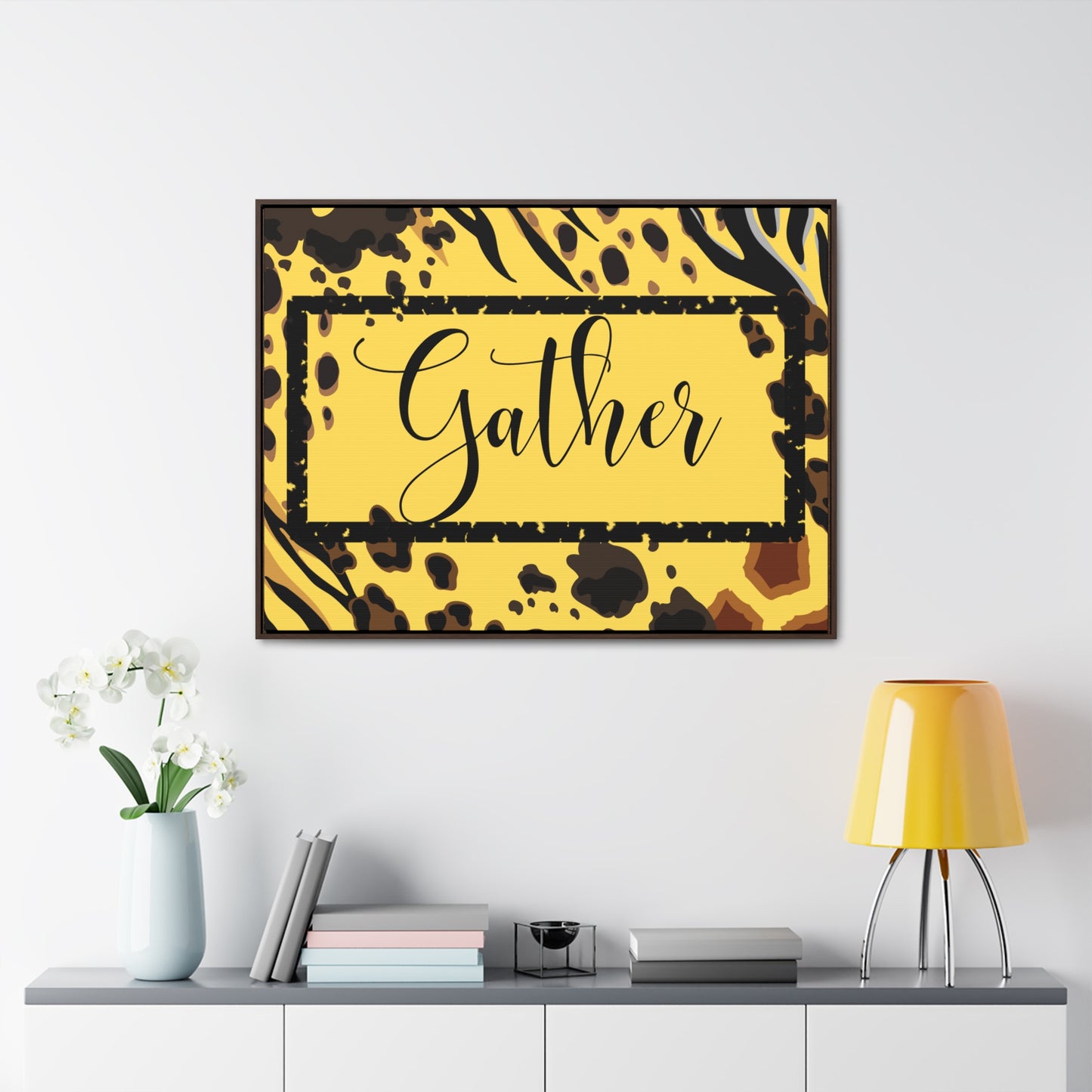 Christian Wall Art: Gather (Floating Frame)