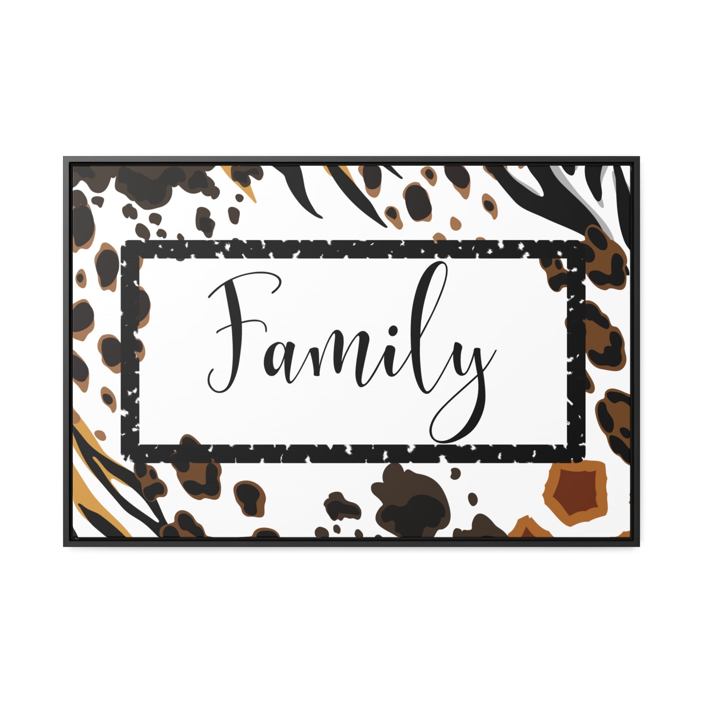 Christian Wall Art: Family (Floating Frame)