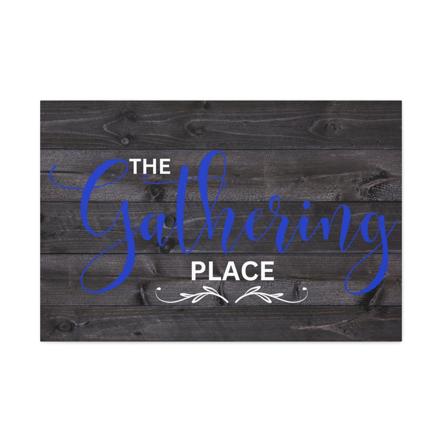 Christian Wall Art: The Gathering Place (Wood Frame Ready to Hang)