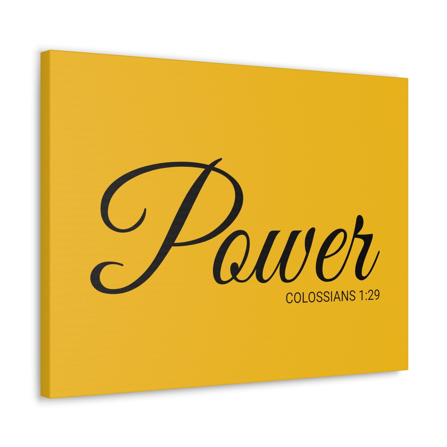 Christian Wall Art "Power" Verse Colossians 1:29 Ready to Hang Unframed