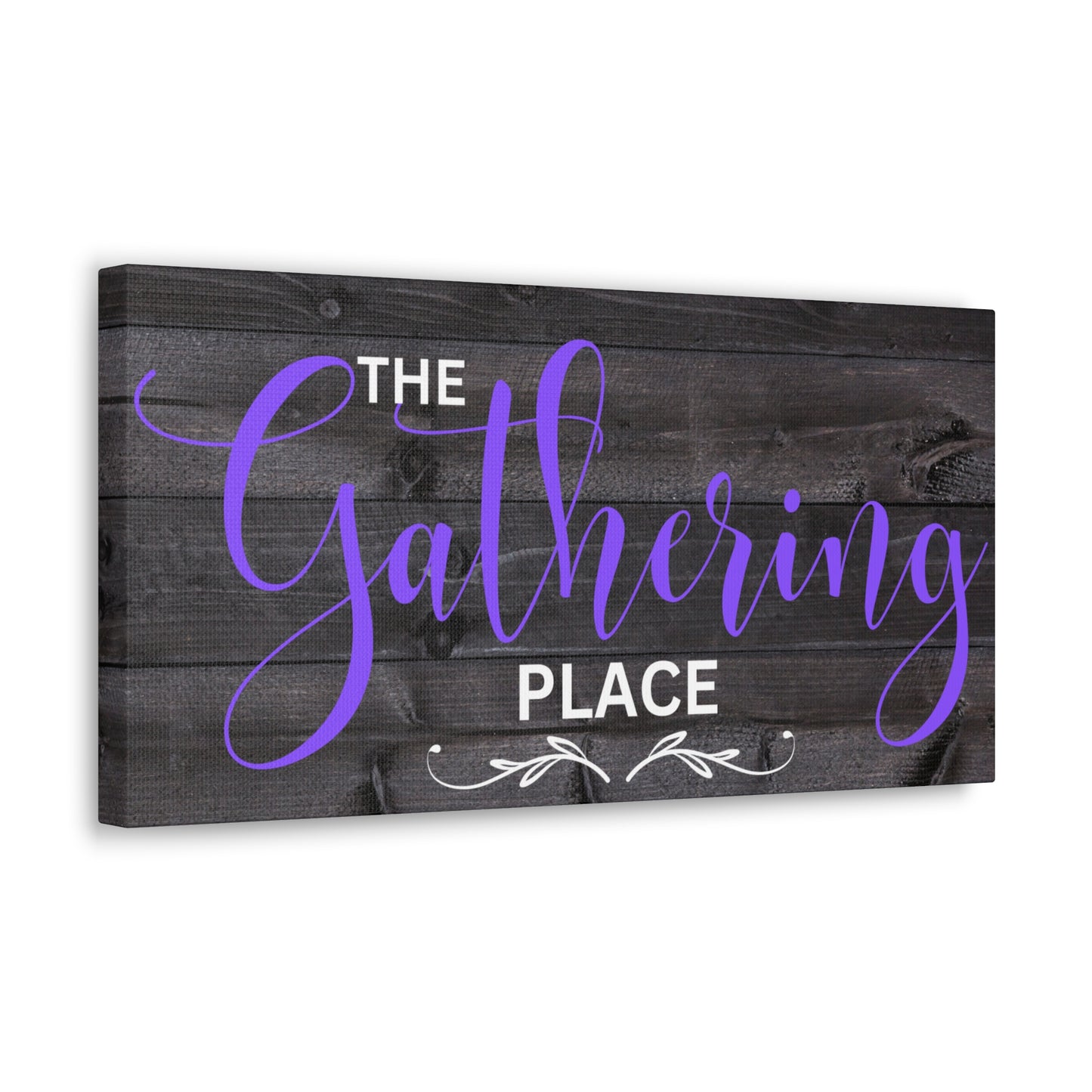 Christian Wall Art: The Gathering Place (Wood Frame Ready to Hang)