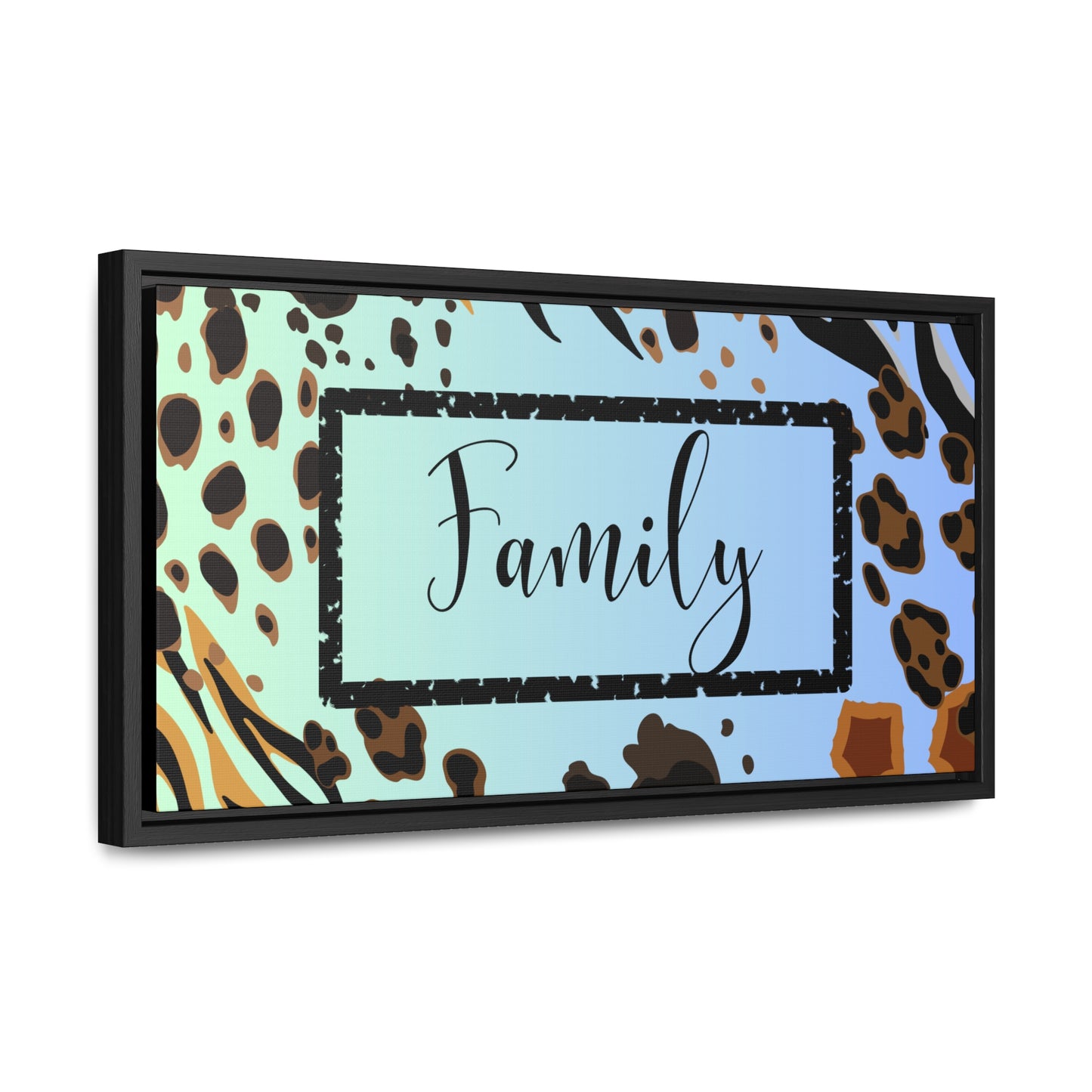 Christian Wall Art: Family (Floating Frame)